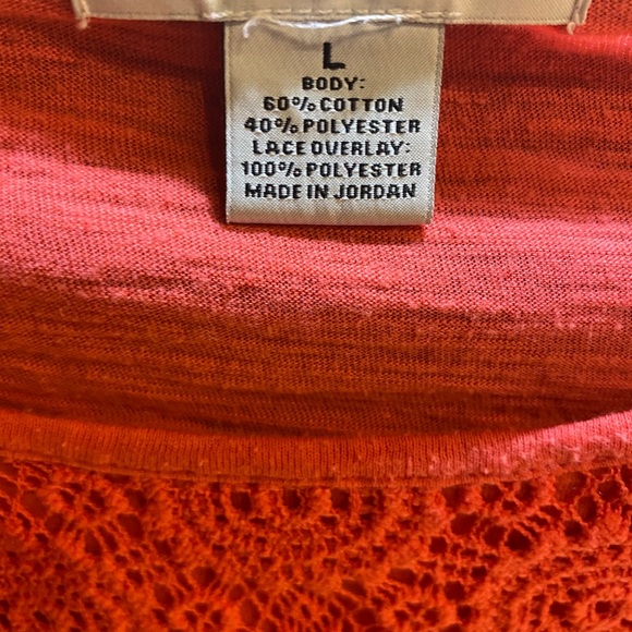 T-shirt with lace pattern - Picture 3 of 3